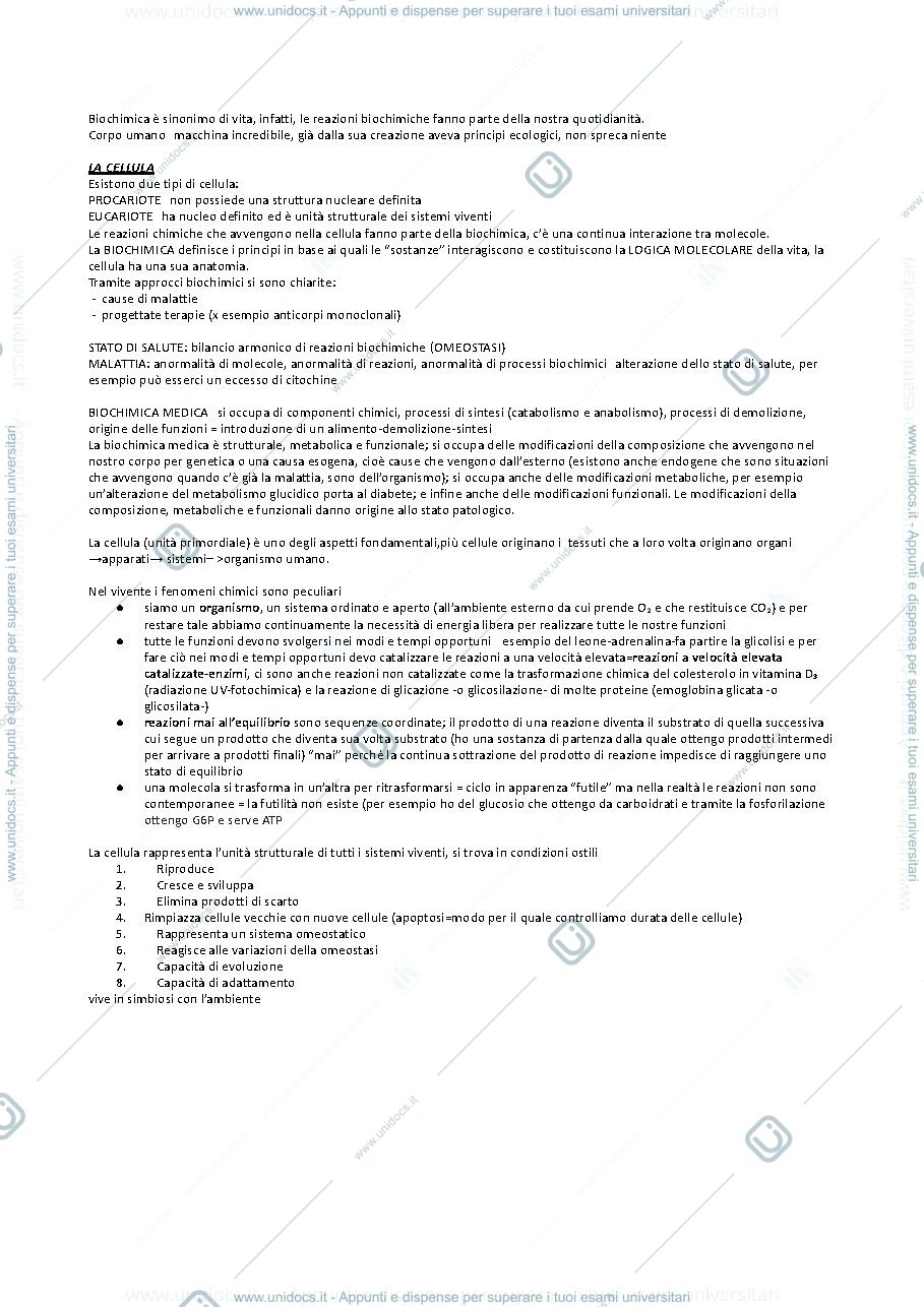 Anteprima pagina 1 — biochimica 
