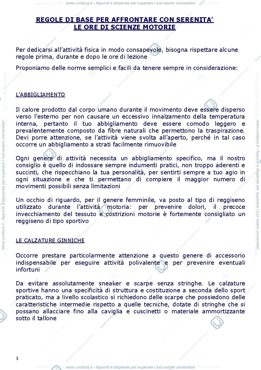 Anteprima pagina 3 — dispensa scienze motorie