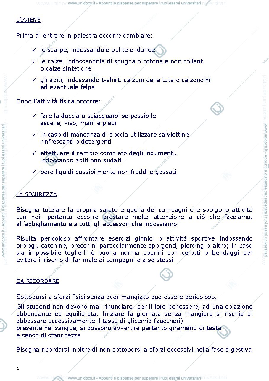 Anteprima pagina 4 — dispensa scienze motorie