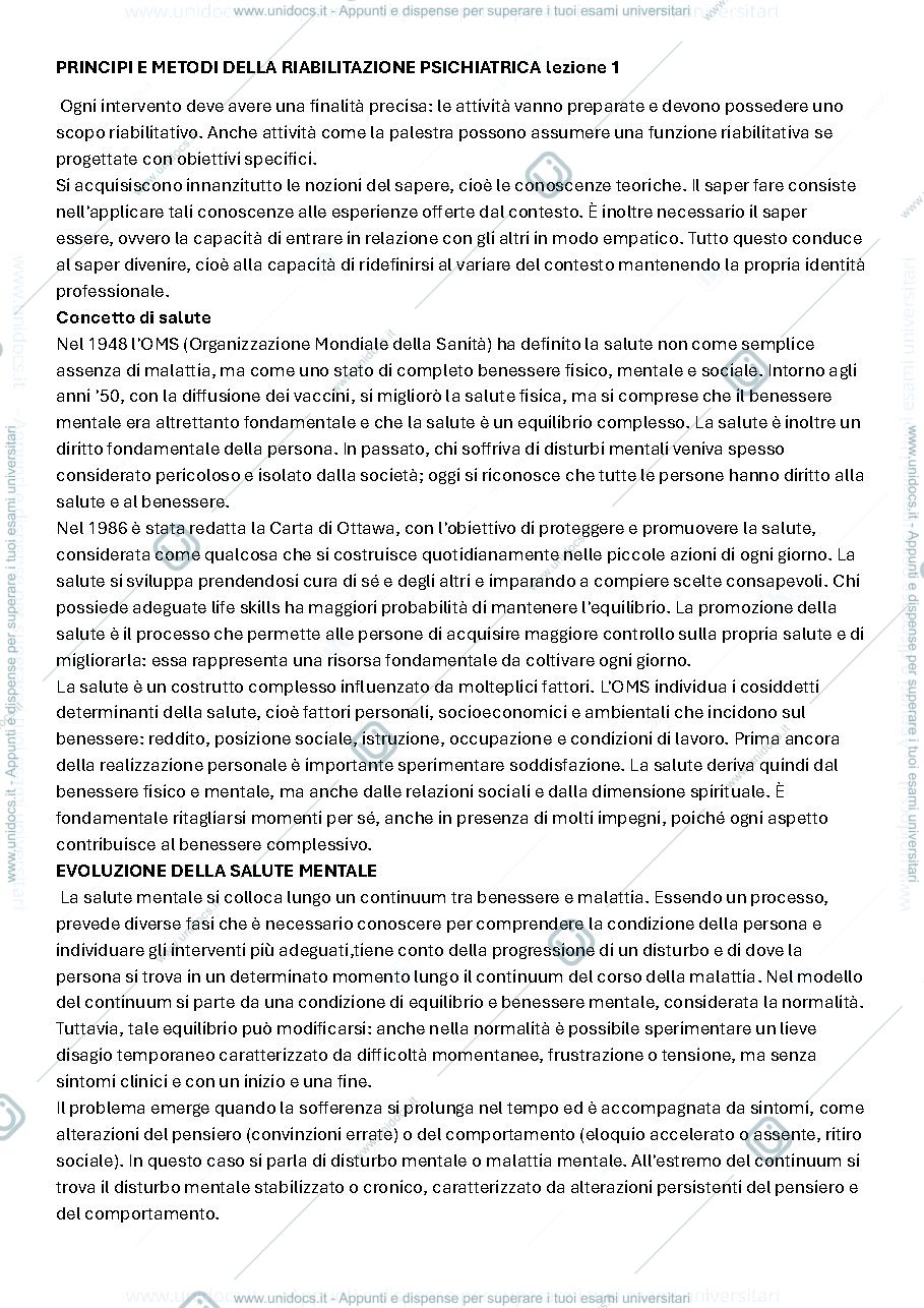 Anteprima pagina 1 — principi e metodi della riabilitazione