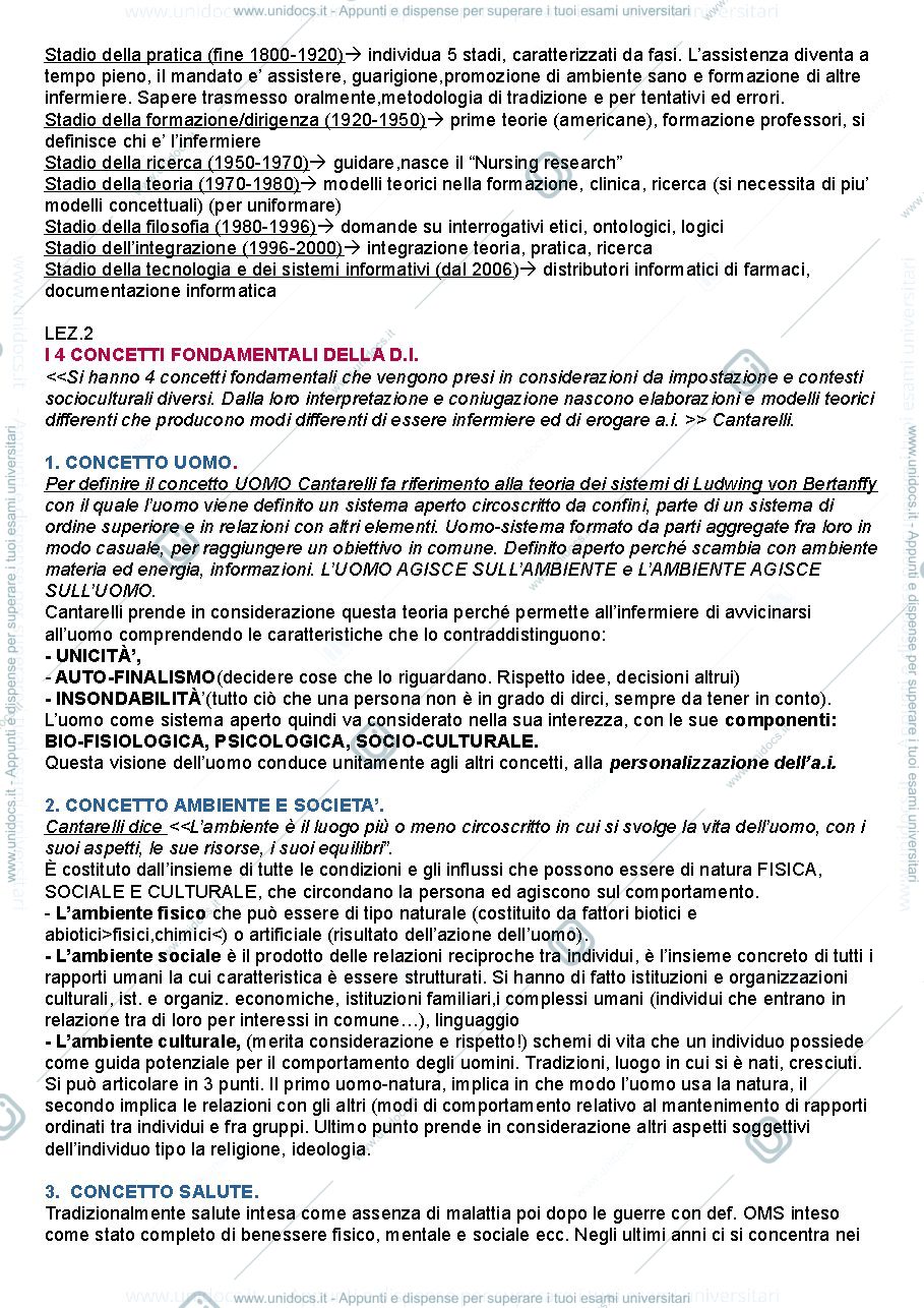 Anteprima pagina 2 — DISCIPLINA INFERMIERISTICA