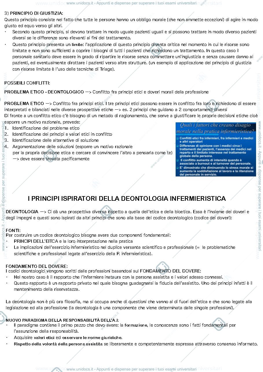 Anteprima pagina 3 — Appunti scienze infermieristiche generali (compreso deontologia)