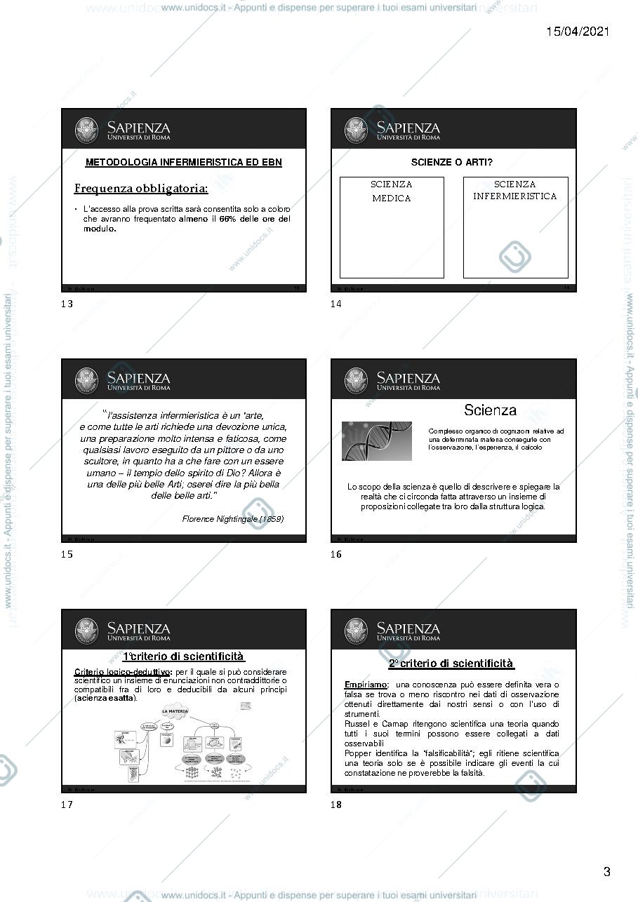 Anteprima pagina 3 — Fondamenti della ricerca infermieristica 