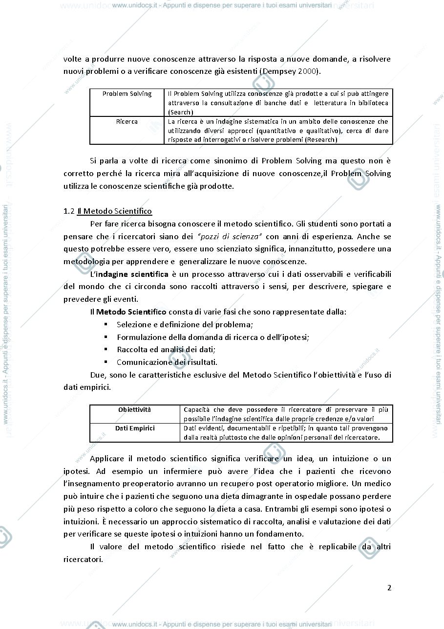 Anteprima pagina 3 — Metodologia della ricerca 
