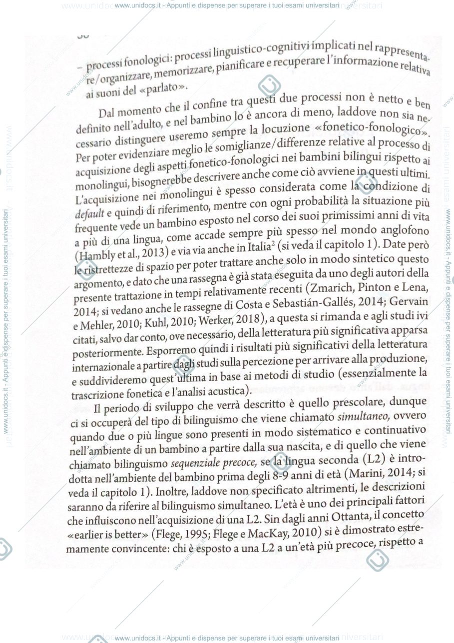 Anteprima pagina 2 — Capitolo 2- il bilinguismo in età evolutiva 