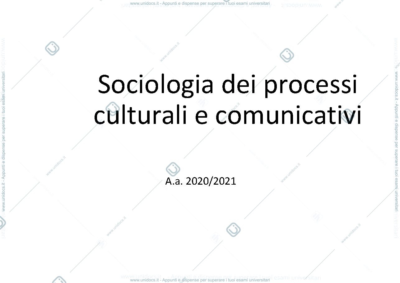 Anteprima pagina 1 — Sociologia 1
