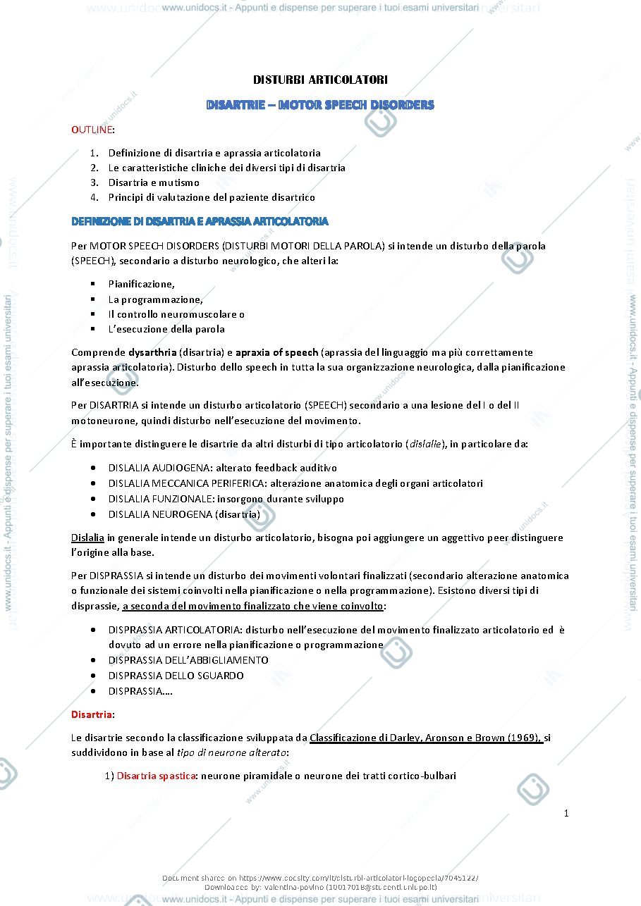 Anteprima pagina 2 — Disturbi articolari 