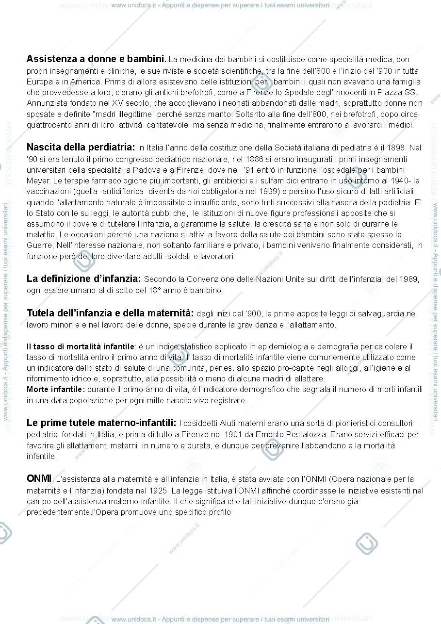Anteprima pagina 1 — Appunti scienze ostetriche