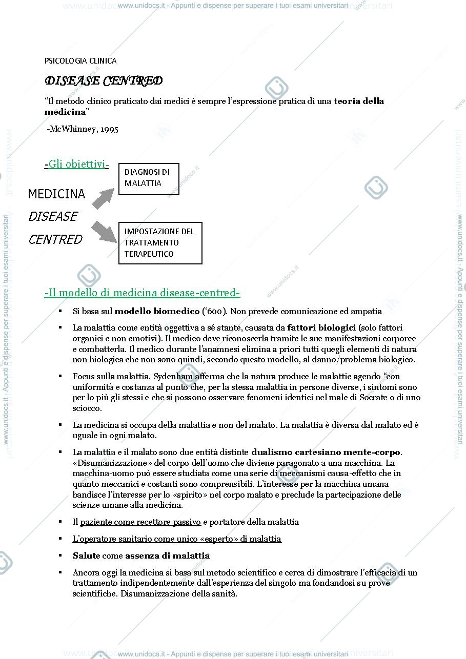 Anteprima pagina 1 — Psicologia clinica 