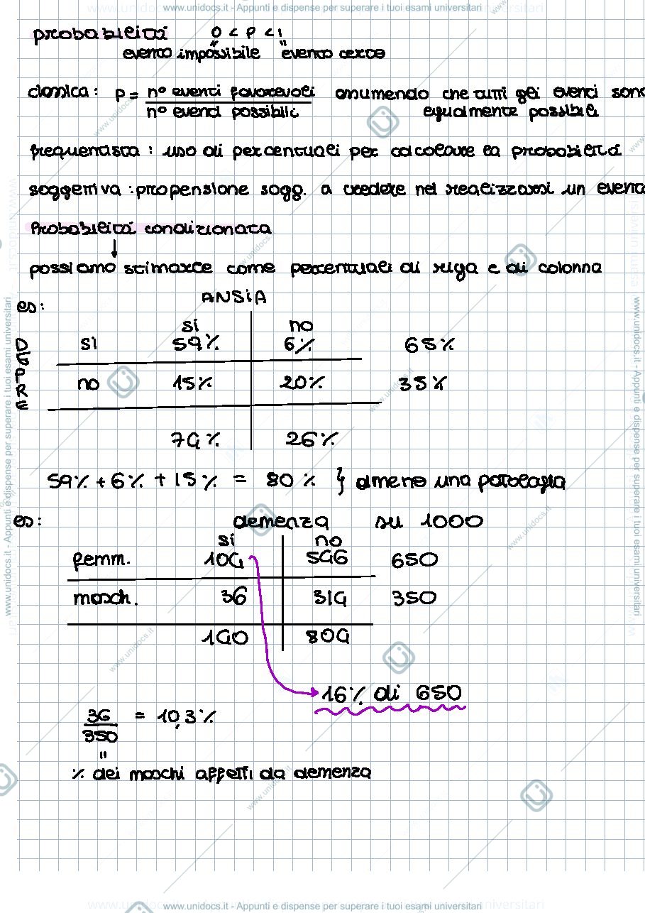 Anteprima pagina 1 — Probabilità e accuratezza diagnostica