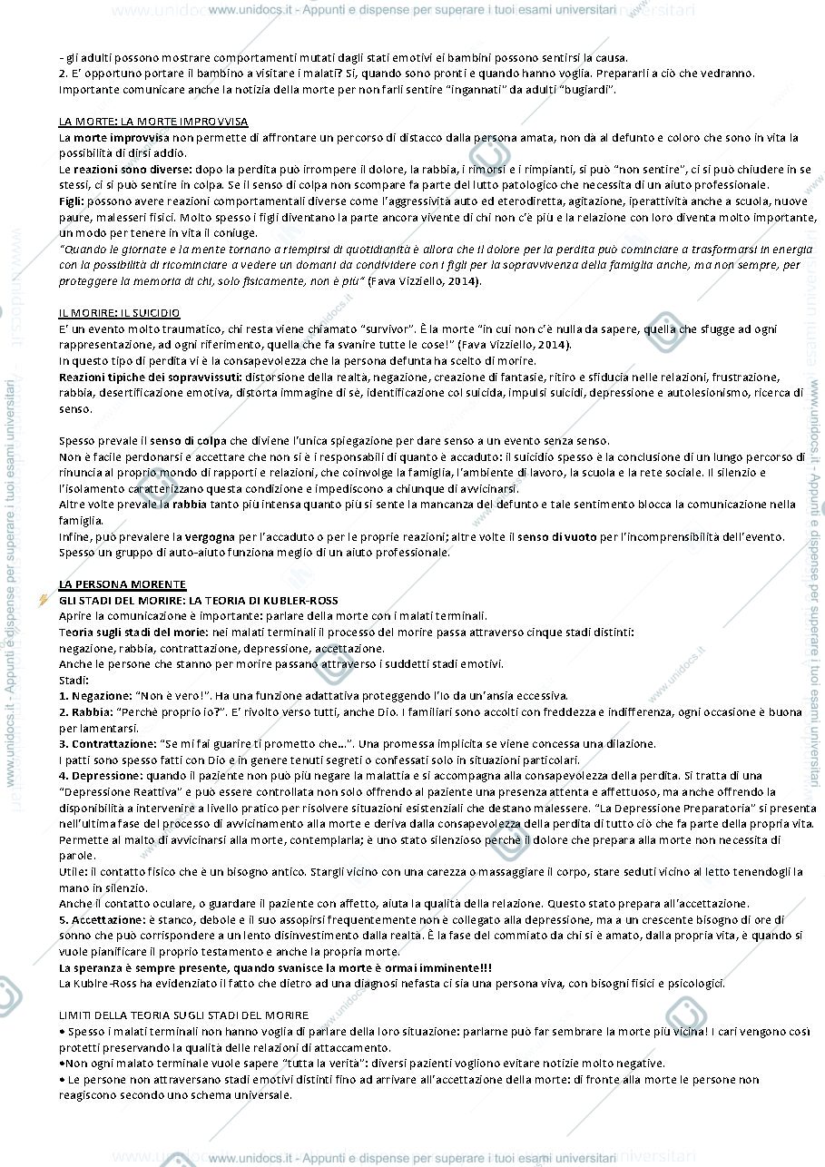 Anteprima pagina 2 — La morte e il morire