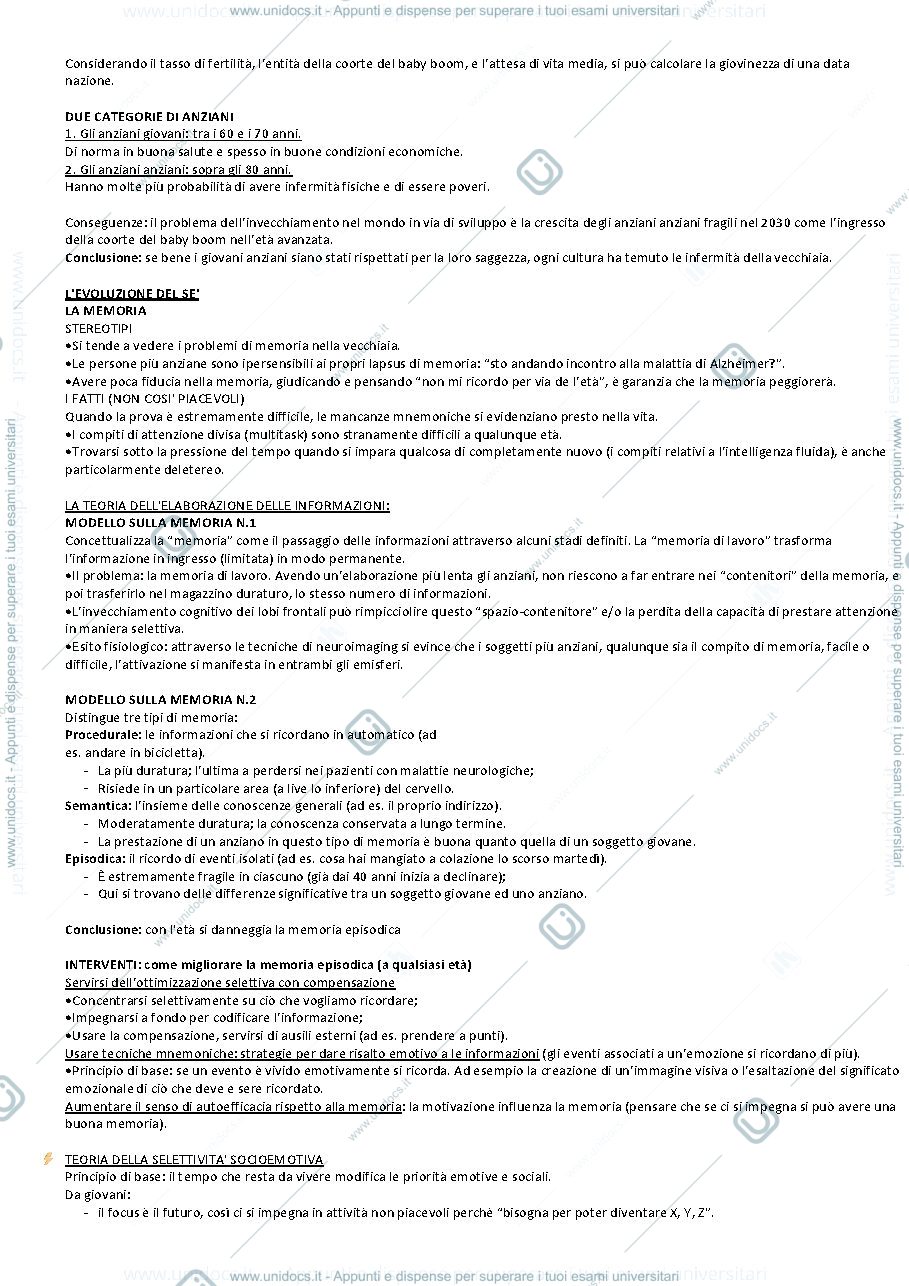 Anteprima pagina 2 — La vecchiaia