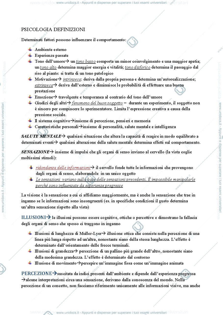 Anteprima pagina 1 — PSICOLOGIA