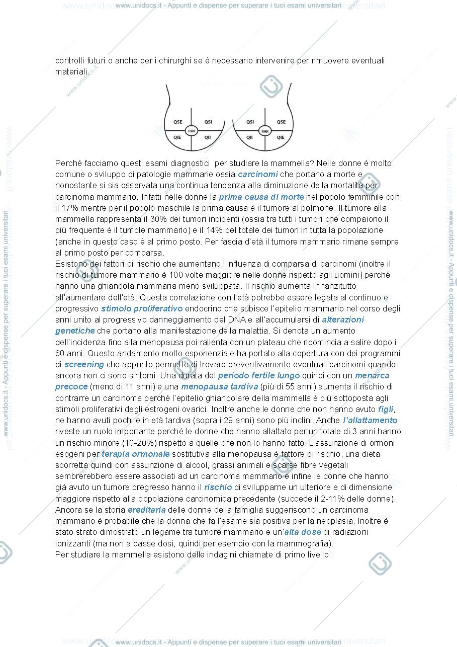 Anteprima pagina 2 — Lezione 1 - Gori - Tecniche di diagnostica senologica
