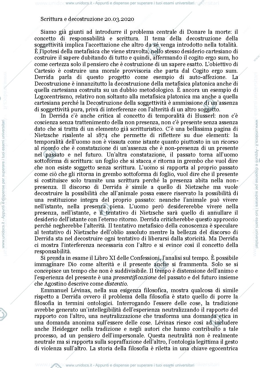 Anteprima pagina 1 — Scrittura e decostruzione