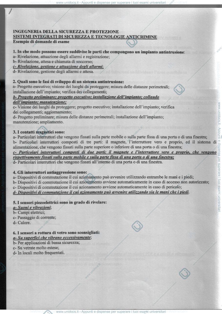 Anteprima pagina 1 — Esempio compito