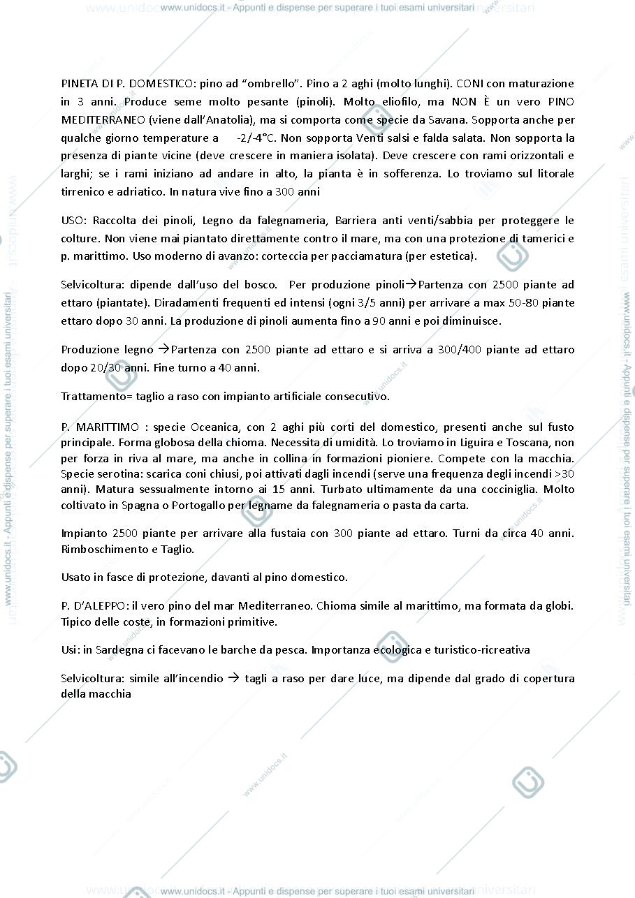Anteprima pagina 2 — APPUNTI SELVICOLTURA SPECIALE