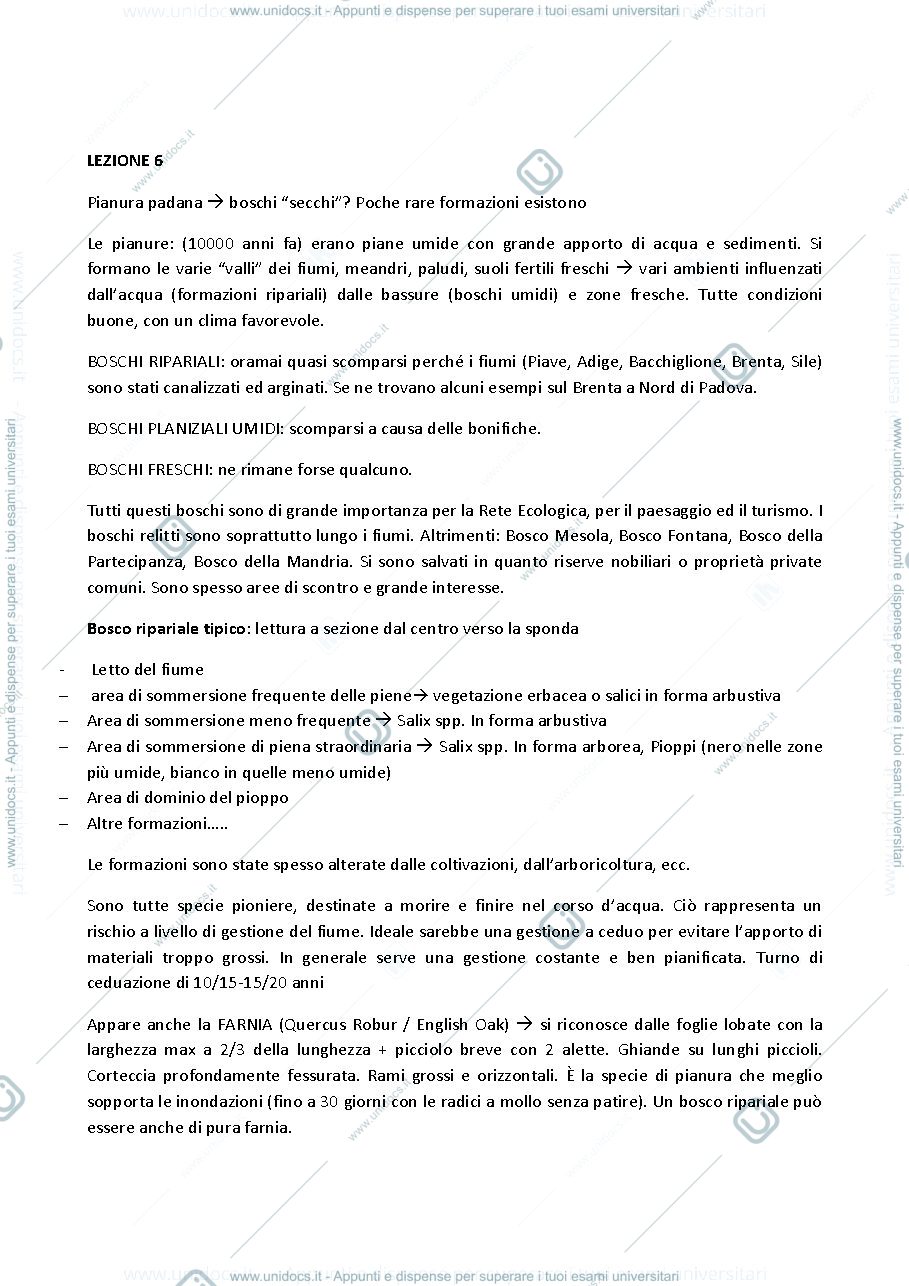 Anteprima pagina 3 — APPUNTI SELVICOLTURA SPECIALE