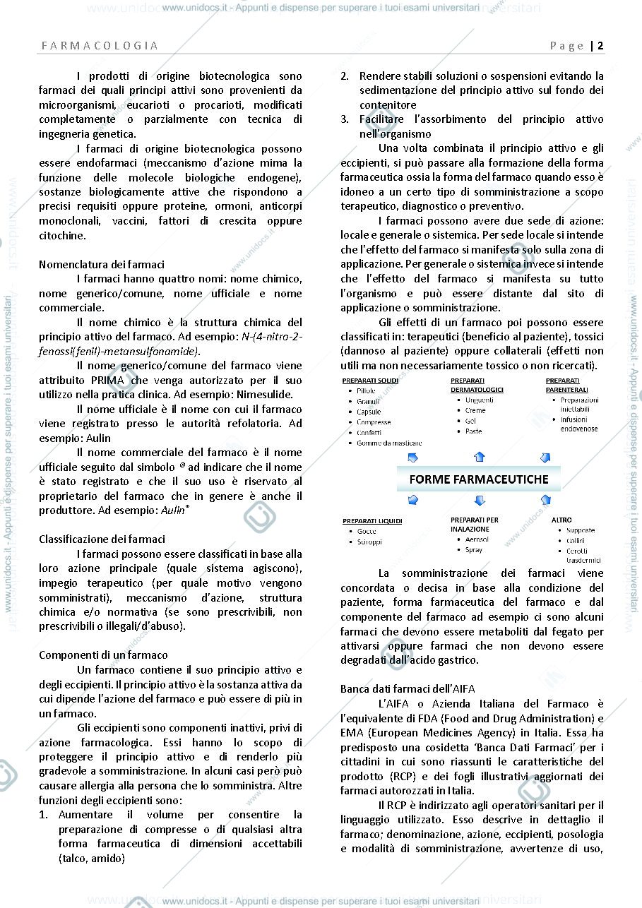 Anteprima pagina 2 — Farmacologia 1