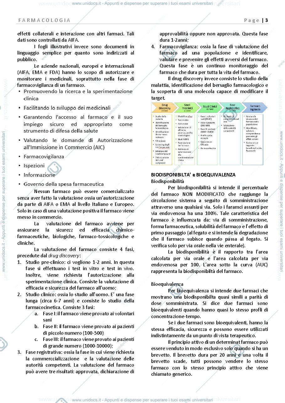 Anteprima pagina 3 — Farmacologia 1