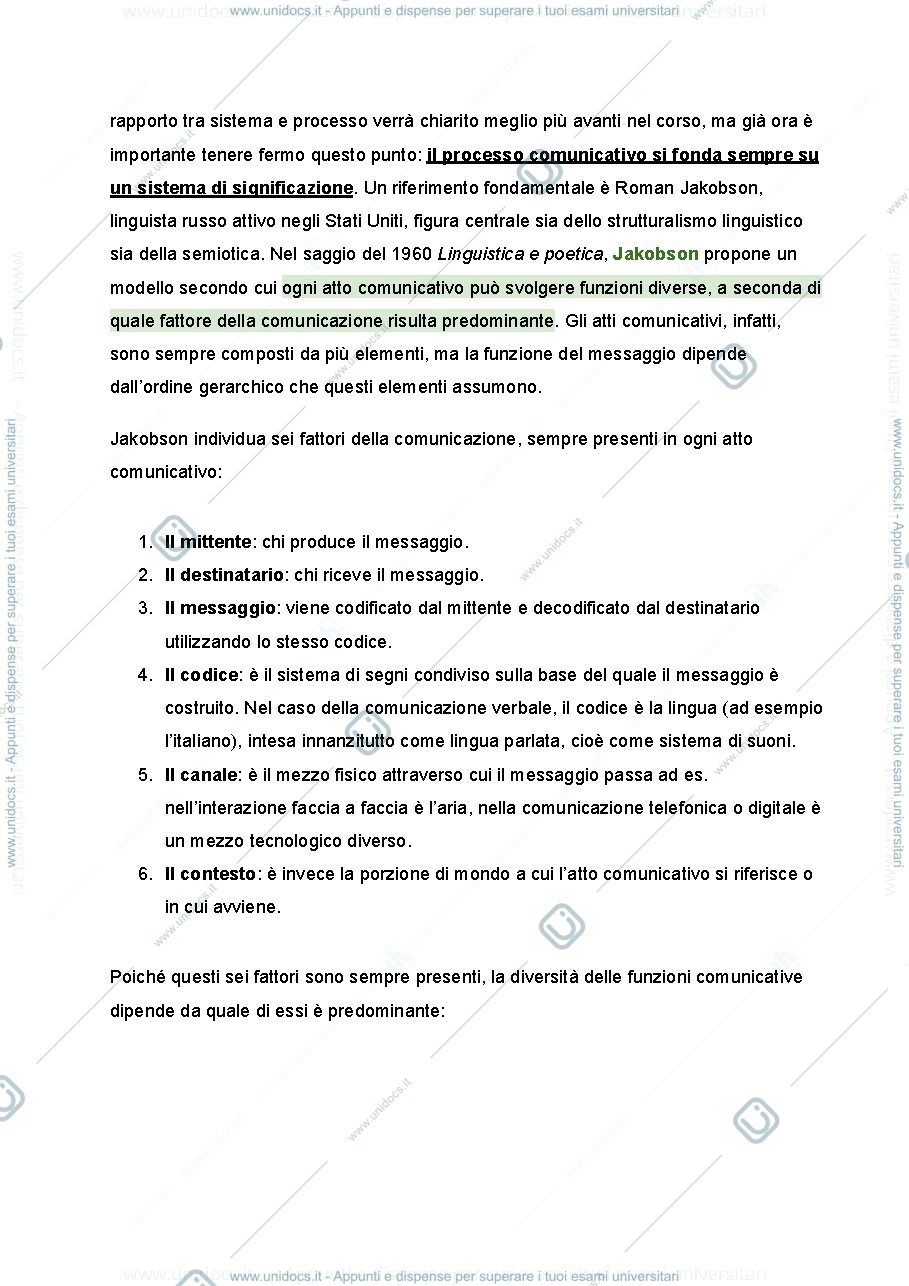 Anteprima pagina 2 — appunti di semiotica