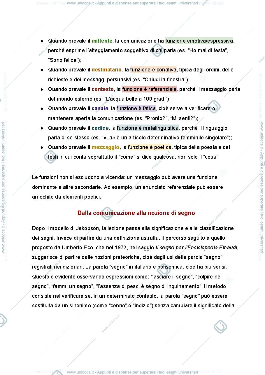Anteprima pagina 3 — appunti di semiotica