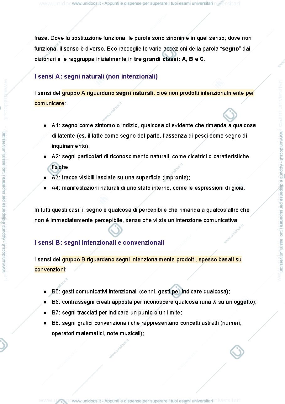 Anteprima pagina 4 — appunti di semiotica