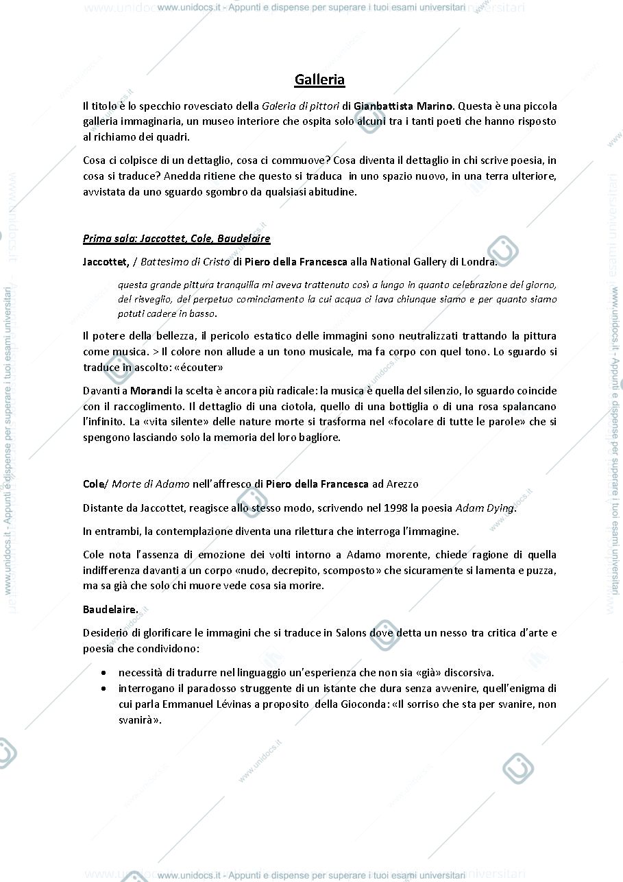 Anteprima pagina 2 — Anedda - La Vita dei Dettagli. Riassunto