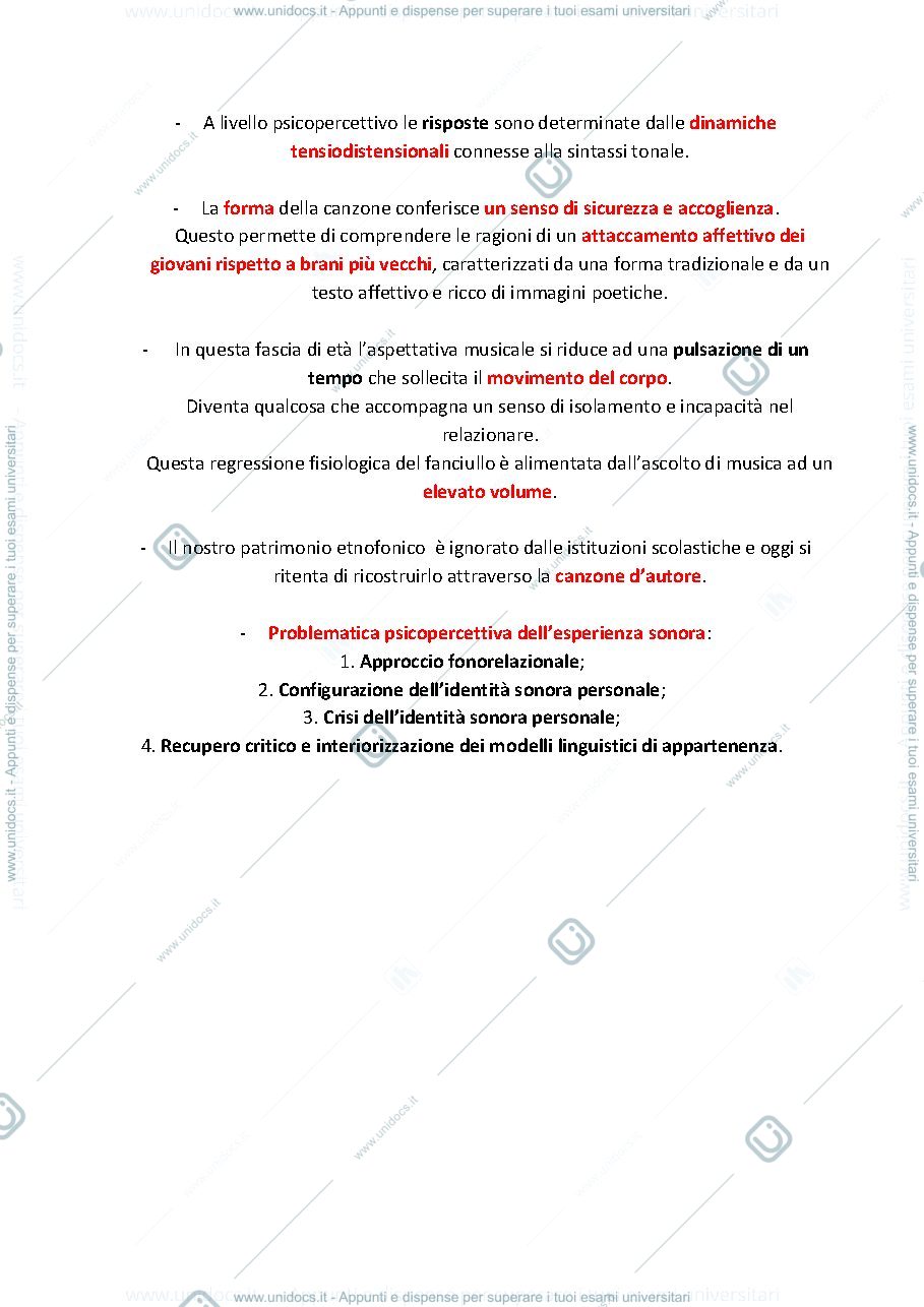 Anteprima pagina 2 — Riassunto Semiotica Della Musica