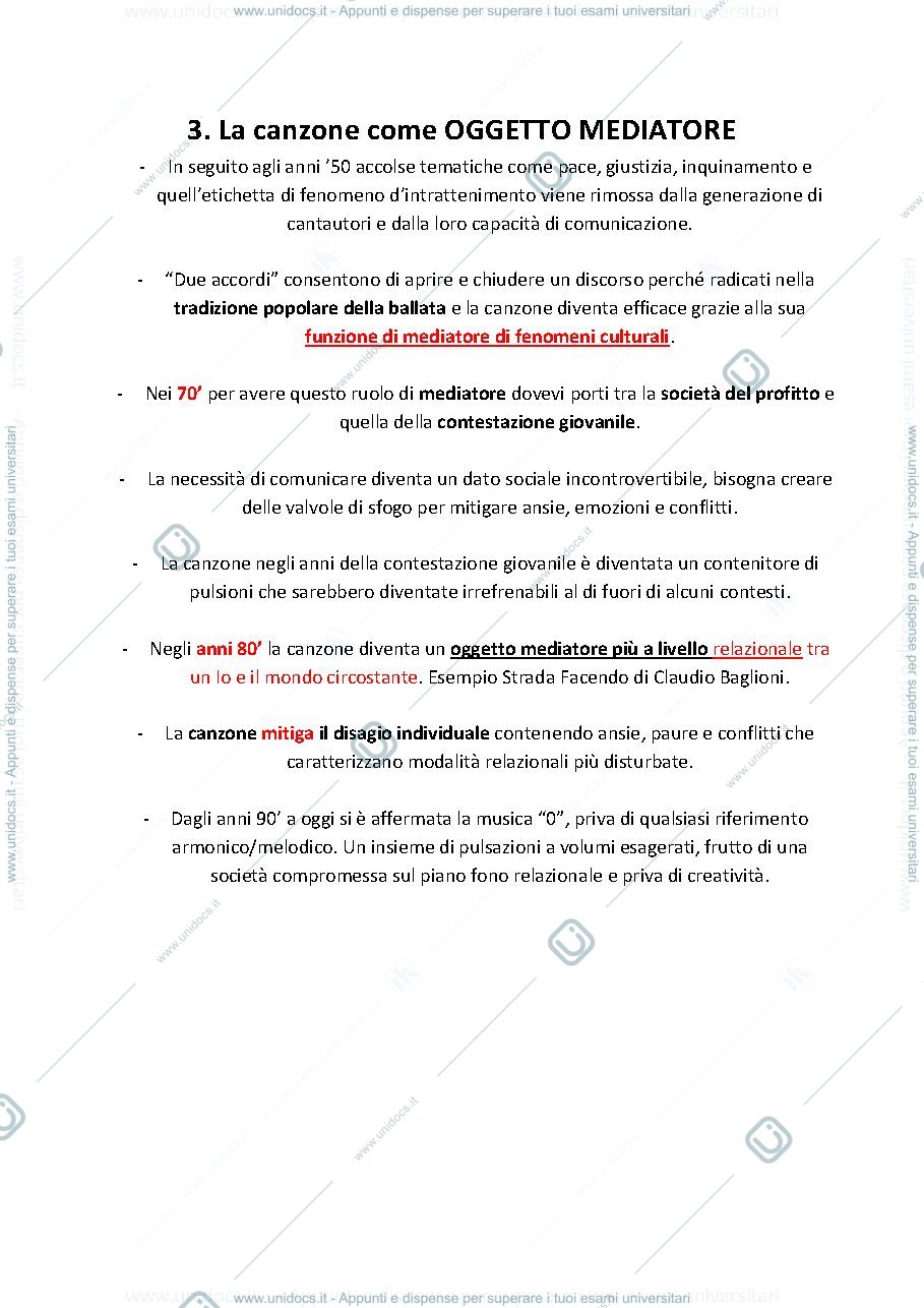 Anteprima pagina 3 — Riassunto Semiotica Della Musica