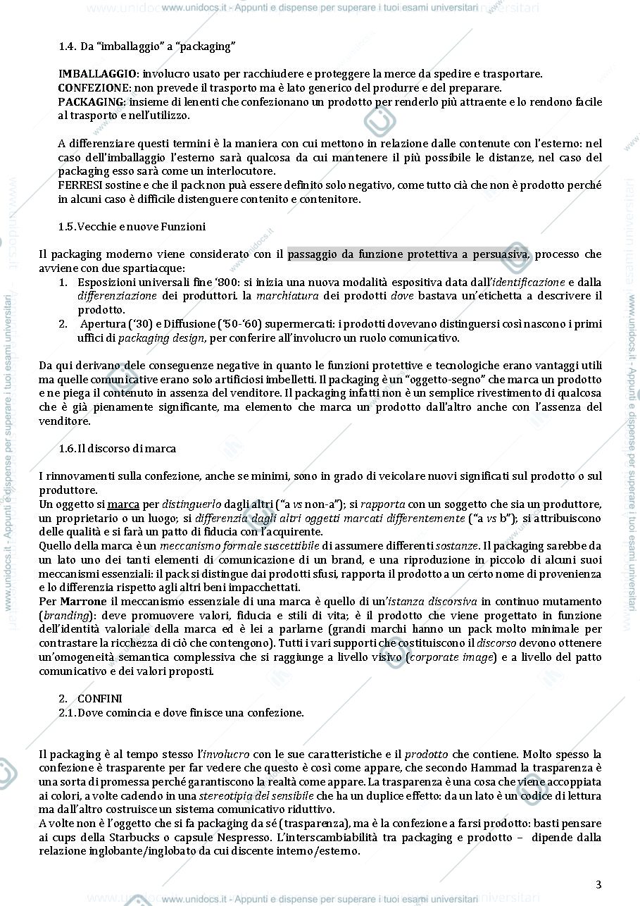 Anteprima pagina 3 — Che cos'è il packaging?