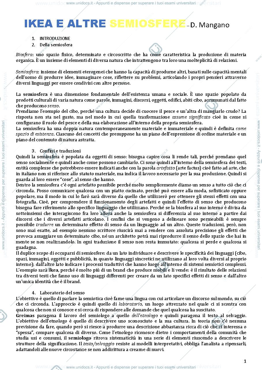 Anteprima pagina 1 — IKEA e altre semiosfere