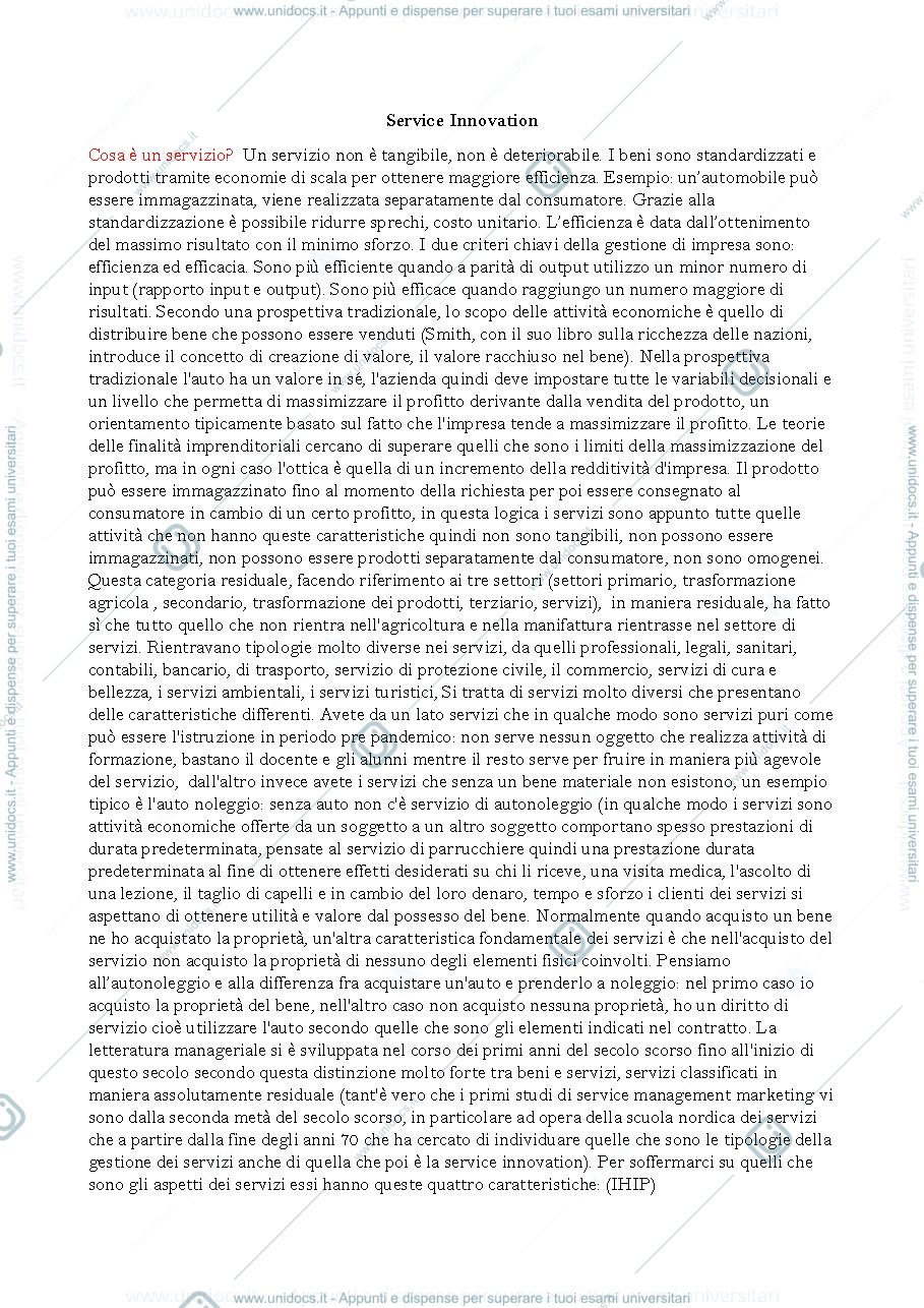 Anteprima pagina 1 — Service Innovation Cristina mele 21\22