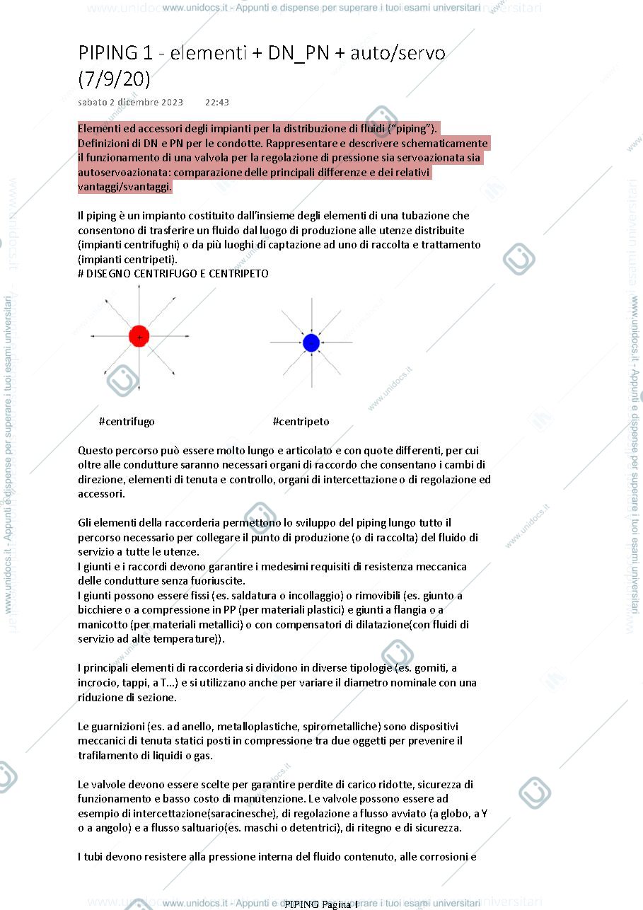 Anteprima pagina 1 — Domande Piping