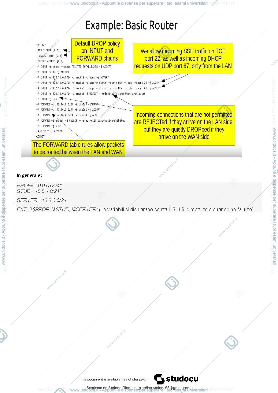 Anteprima pagina 2 — domande iptables esami