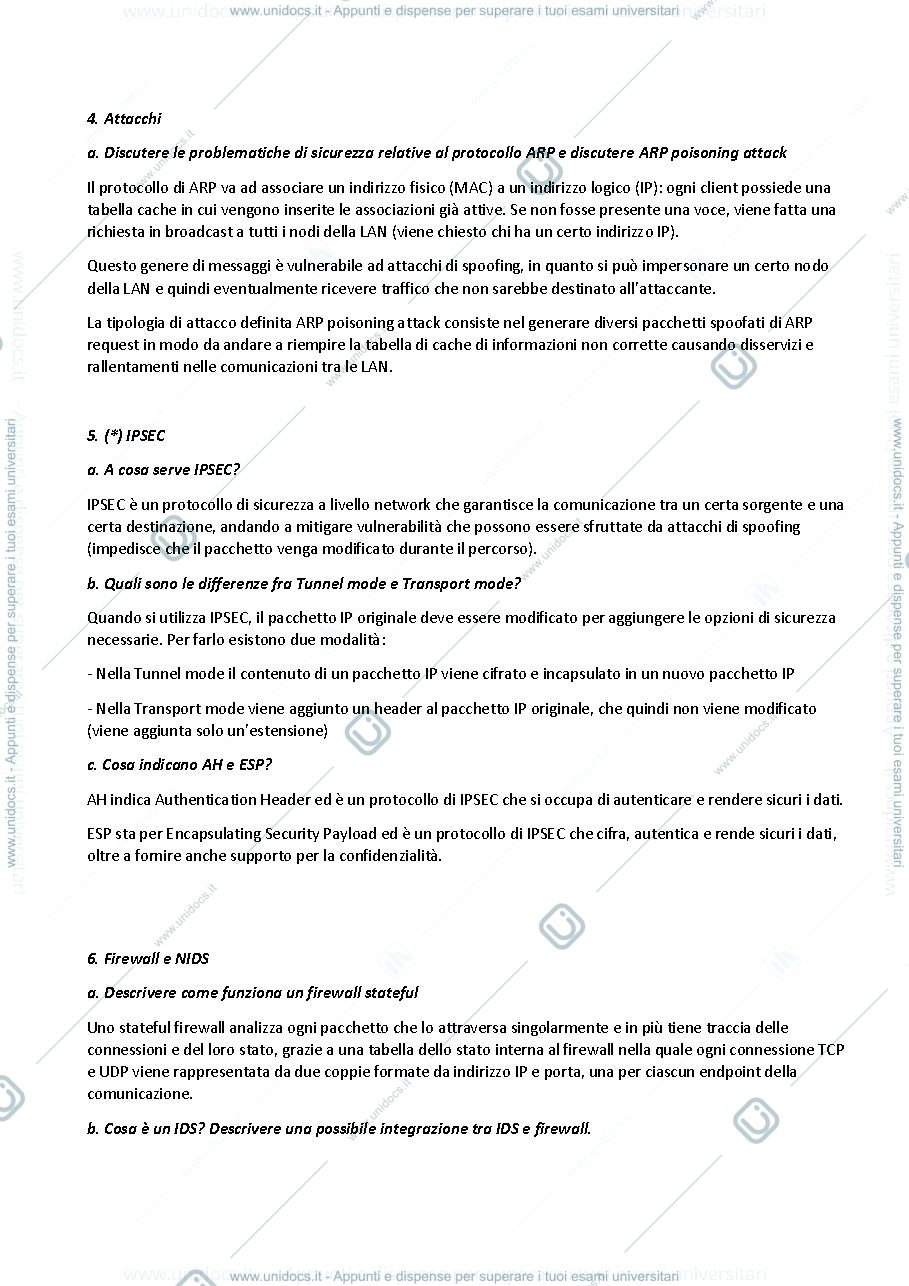Anteprima pagina 3 — Domande e risposte esami 2021 2022