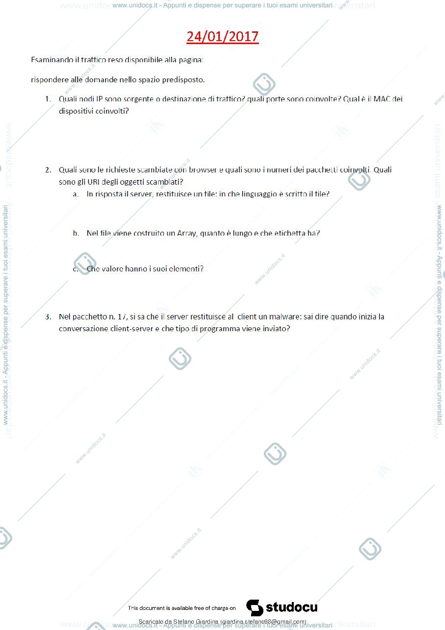 Anteprima pagina 2 — wireshark esami svolti