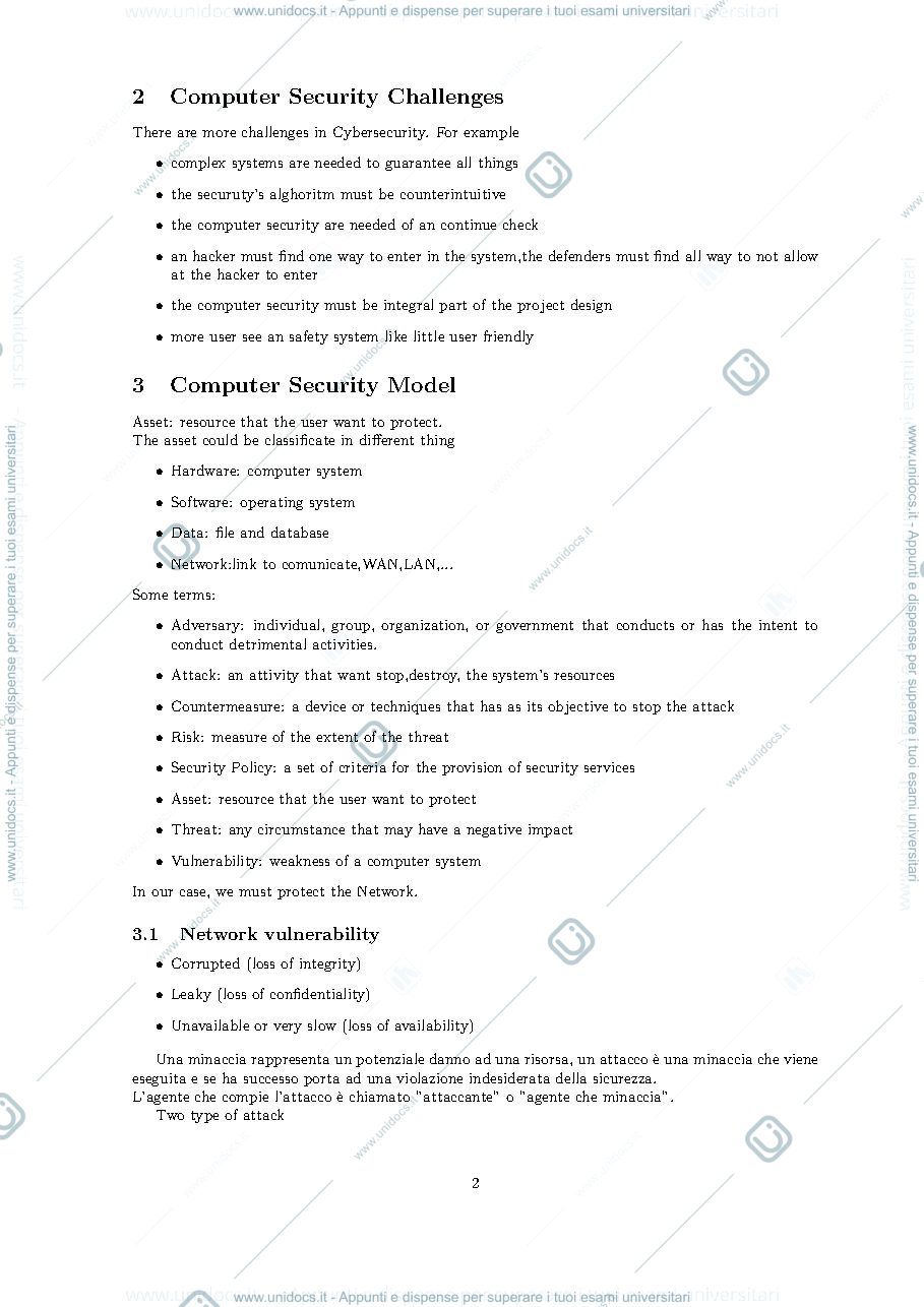 Anteprima pagina 2 — Appunti Sicurezza