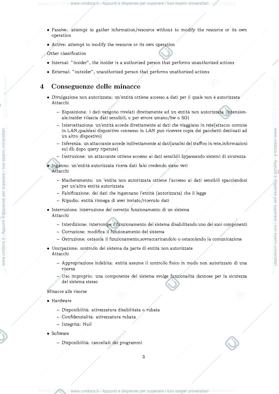 Anteprima pagina 3 — Appunti Sicurezza
