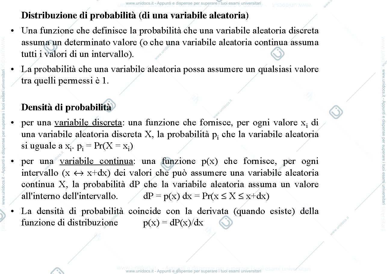 Anteprima pagina 2 — concetti base di probabilità
