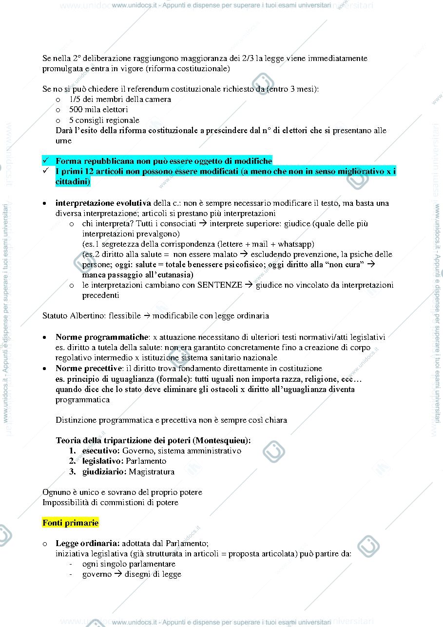 Anteprima pagina 2 — Riassunto sistema amministrativo