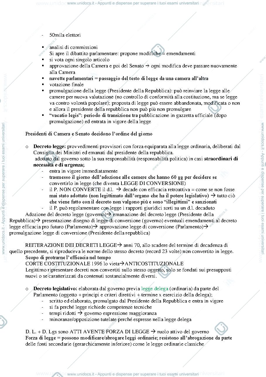 Anteprima pagina 3 — Riassunto sistema amministrativo