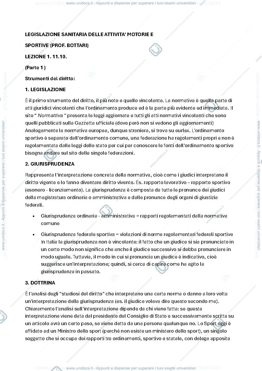 Anteprima pagina 1 — Legislazione sanitaria bottari