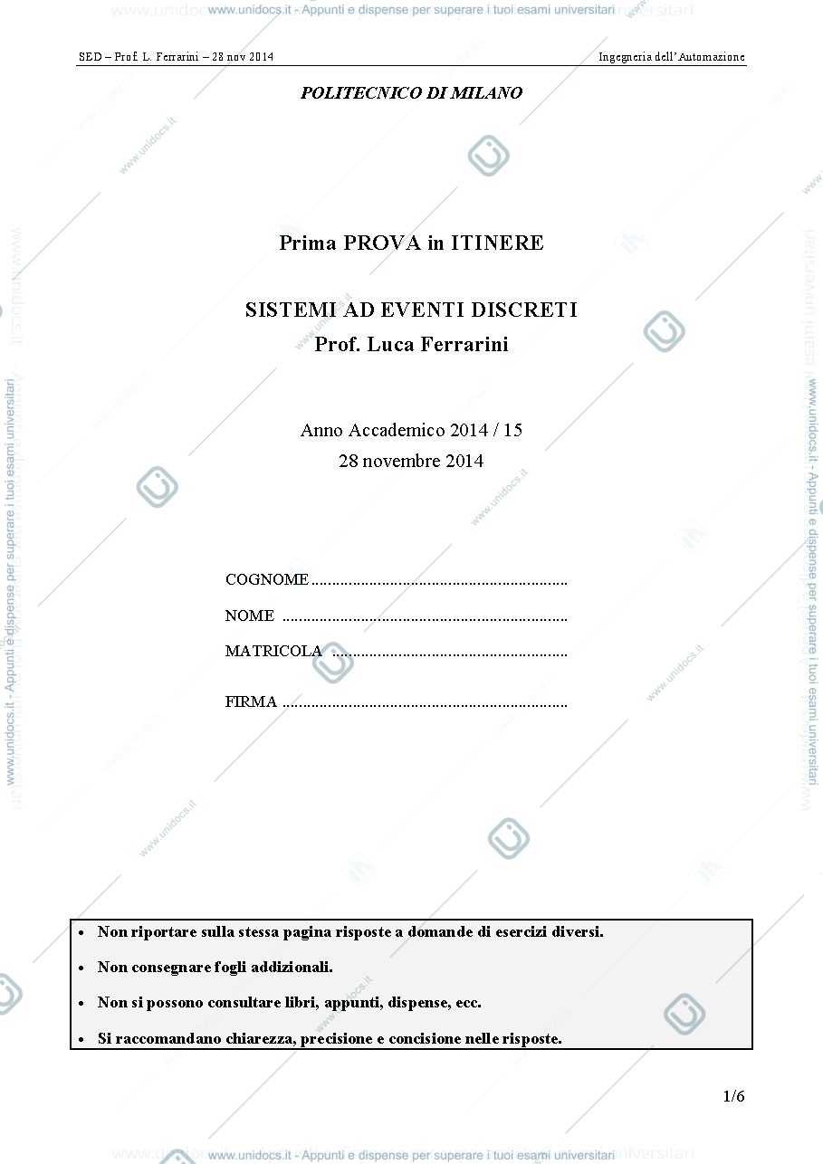 Anteprima pagina 1 — temadesameSED_28 nov 2014 PI1 temi d'esame prof: Ferrarini