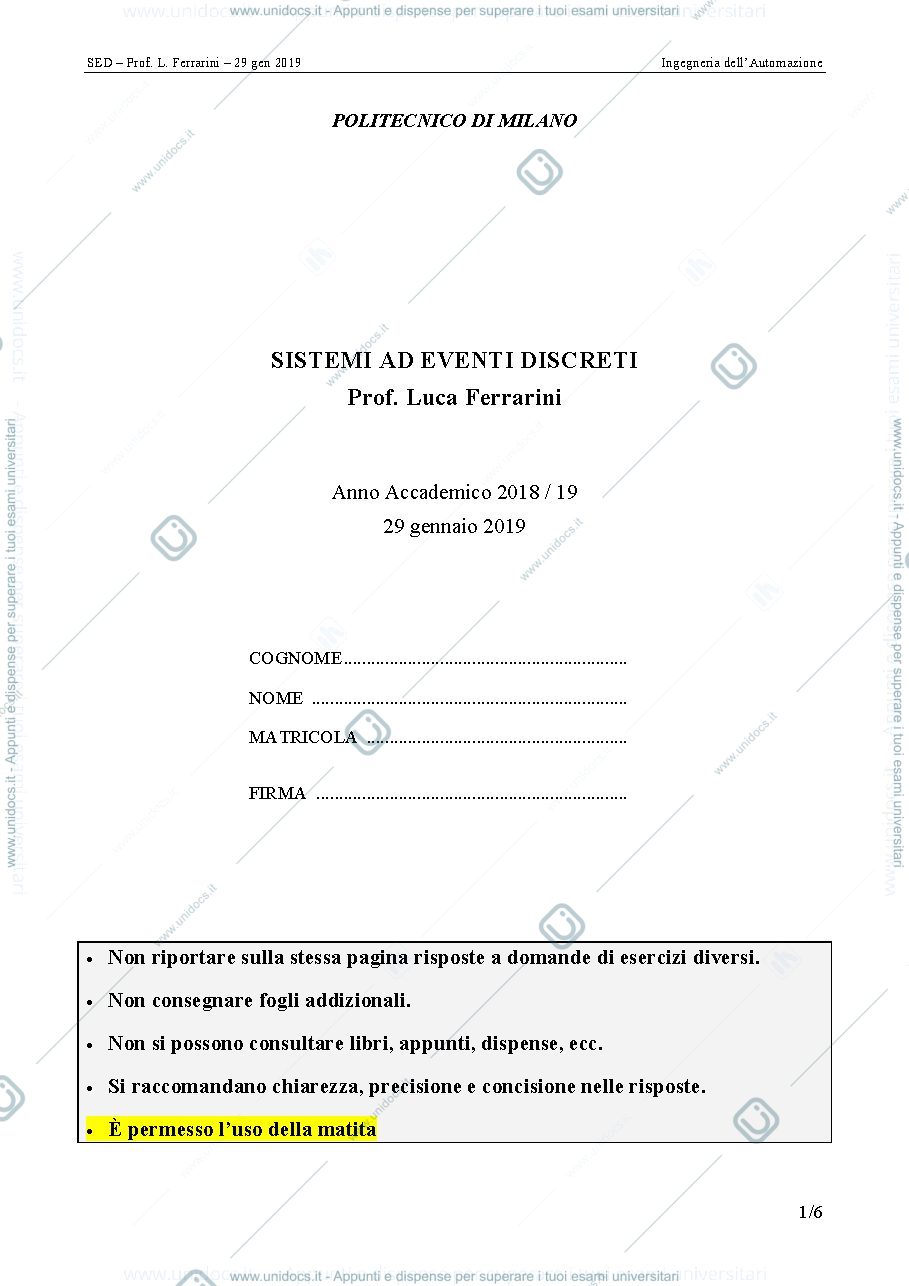 Anteprima pagina 1 — temi d'esame prof: Ferrarini