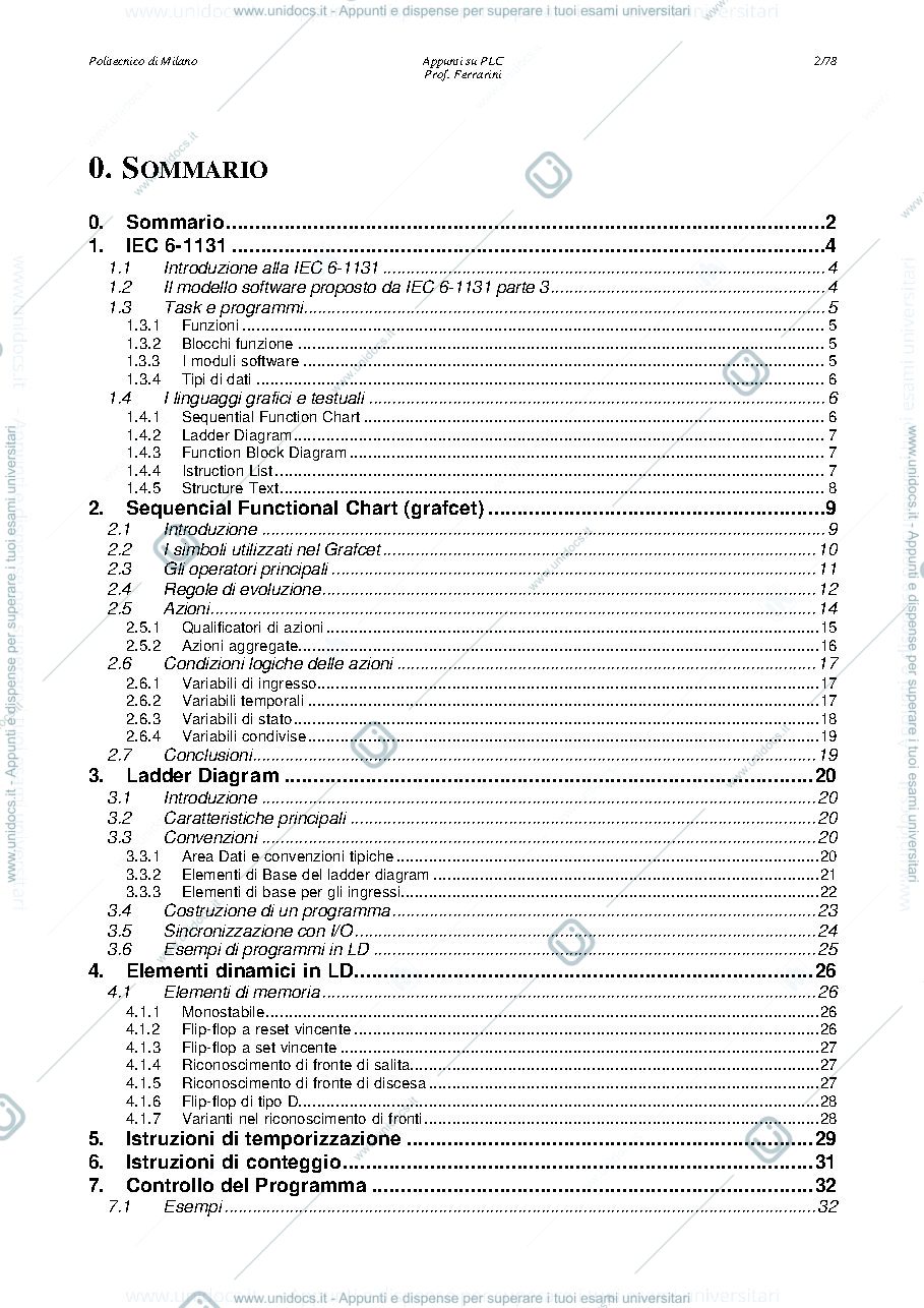 Anteprima pagina 2 — PLC-Ferrarini corso prof: Ferrarini