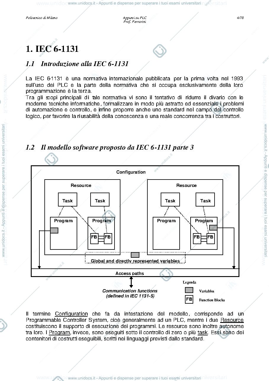 Anteprima pagina 4 — PLC-Ferrarini corso prof: Ferrarini