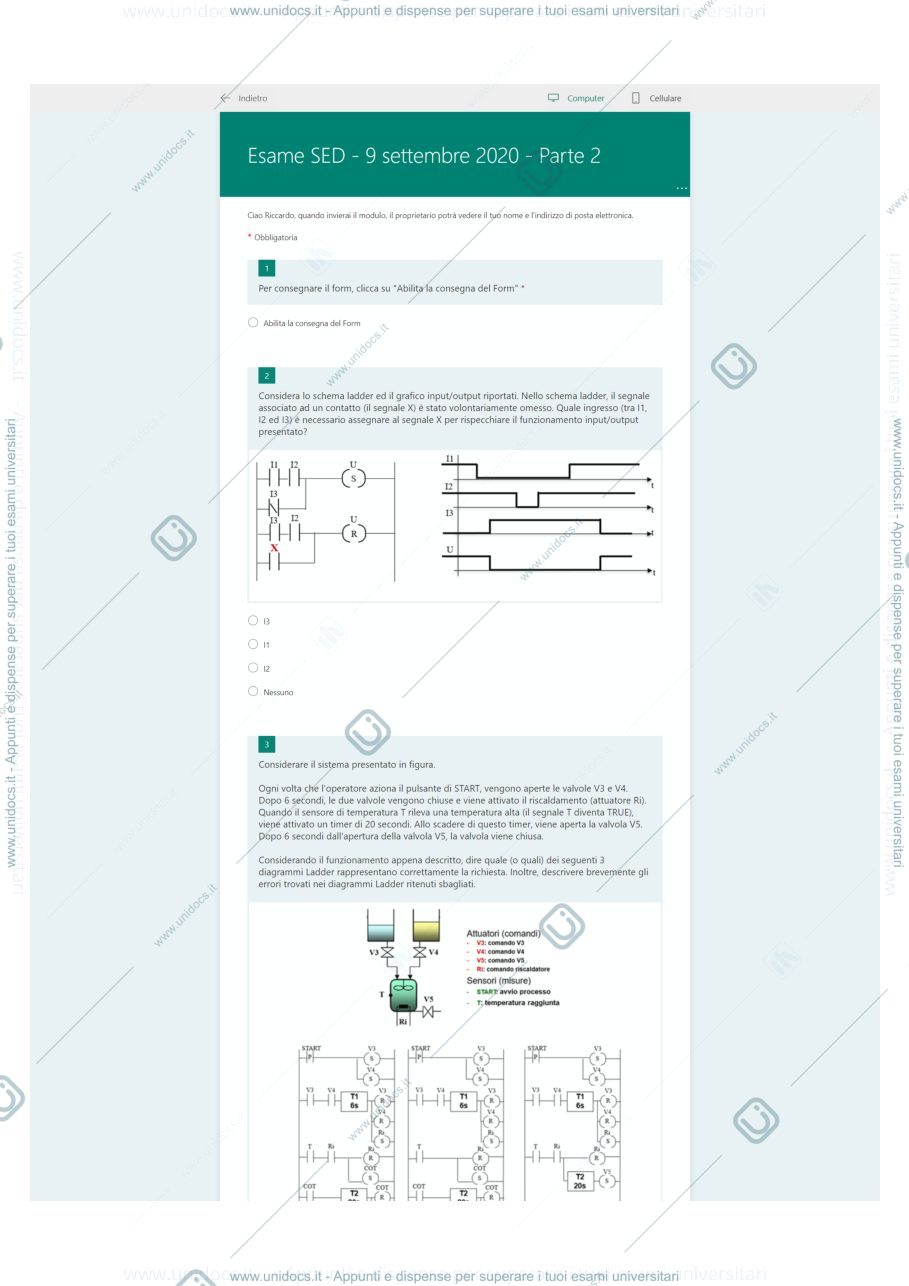 Anteprima pagina 1 — SEDLUG202 temi d'esame prof: Ferrarini