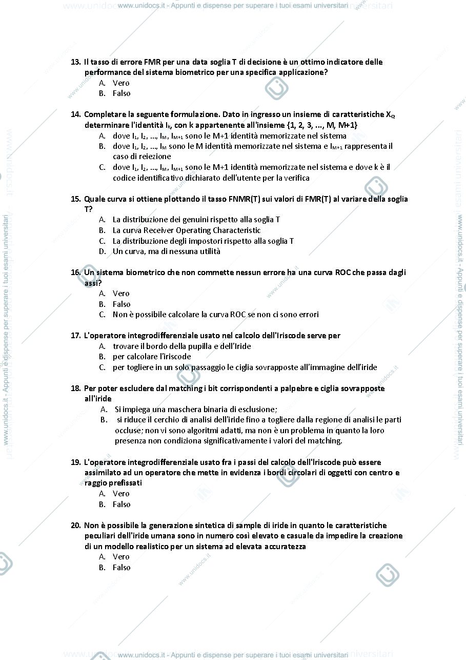 Anteprima pagina 3 — 230 domande biometria