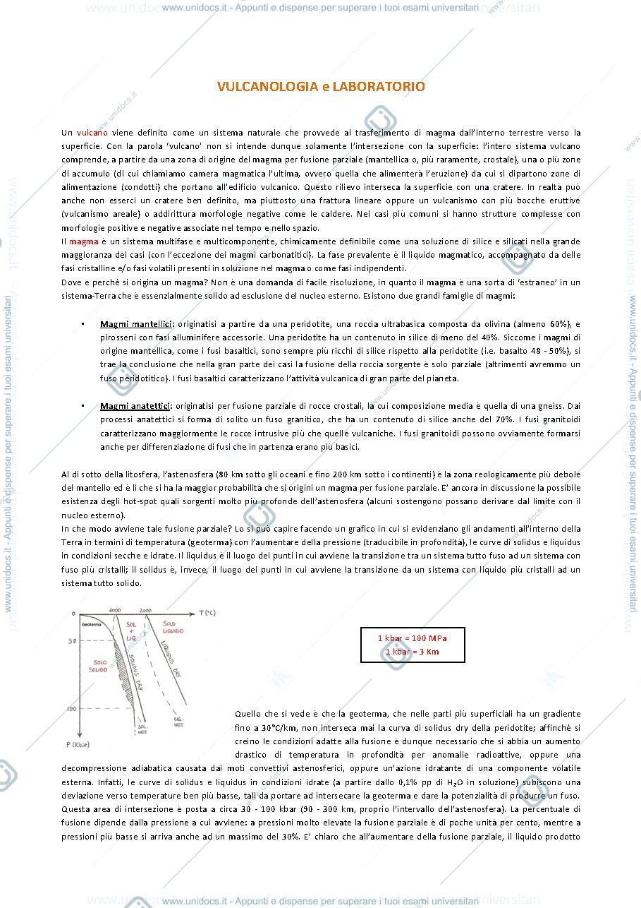 Anteprima pagina 1 — Vulcanologia 